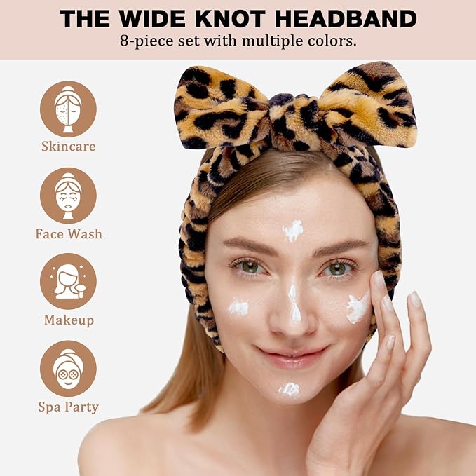 YOOVR 8pcs Spa Headband, Mothers Day Gifts Bulk, Stocking Stuffers - Image 6