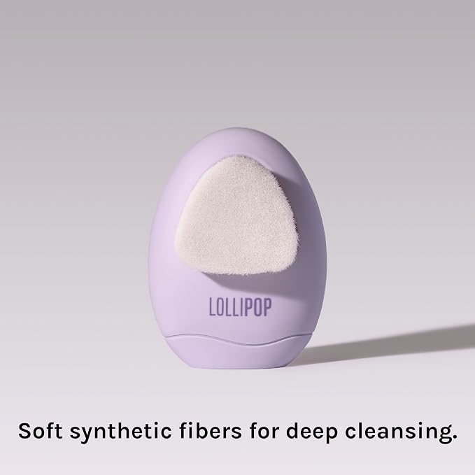 LOLLIPOP Dual-Sided Facial Cleansing Brush | Palm Size Silicone Face Exfoliator - Image 5