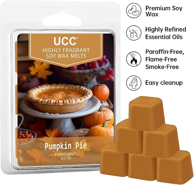 UCC Premium Wax Melts, Fall Variety Fragrance Melts, Scented Soy Wax Melts Cubes - Image 5