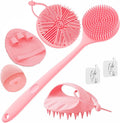 Manmihealth Silicone Back Scrubber & Soft Bath Glove, Silicone Scalp Massager by ManmiHealth