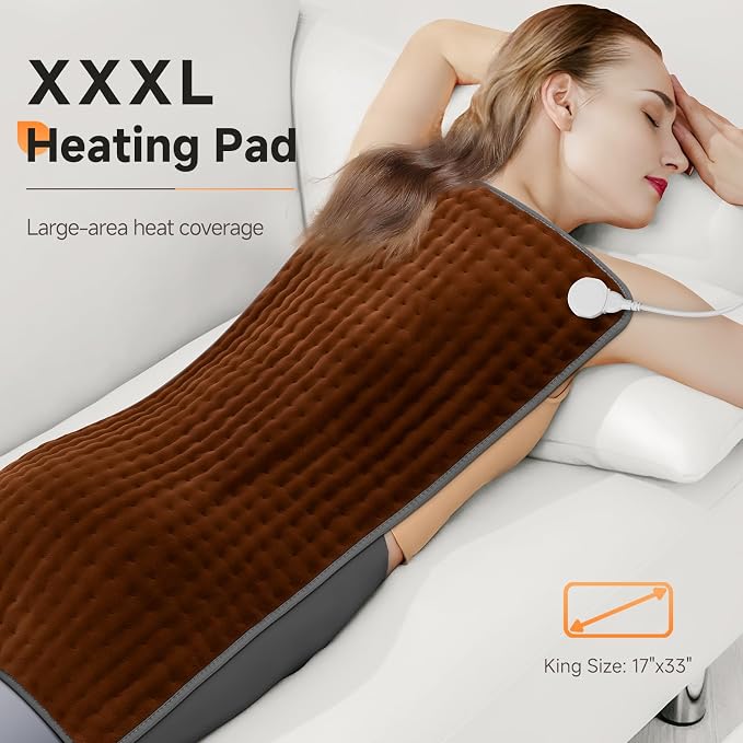 XXXL Heating Pad for Back Pain Relief, Heated Pad for - Image 2