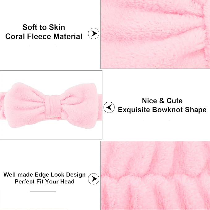 Casoty 12 Pcs Hair Makeup Headbands, Spa Headband - Image 7