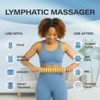 Bruizex Wood Therapy Massage Tool, Lymphatic Drainage Massage Roller Stick - Image 2