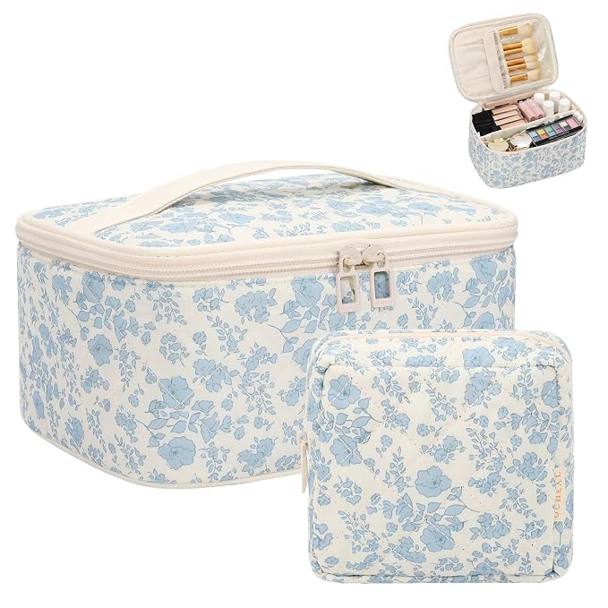 OCHEAL Makeup Bag Set, Portable Travel Makeup Bags Cosmetic Organizer Bag - Image 8