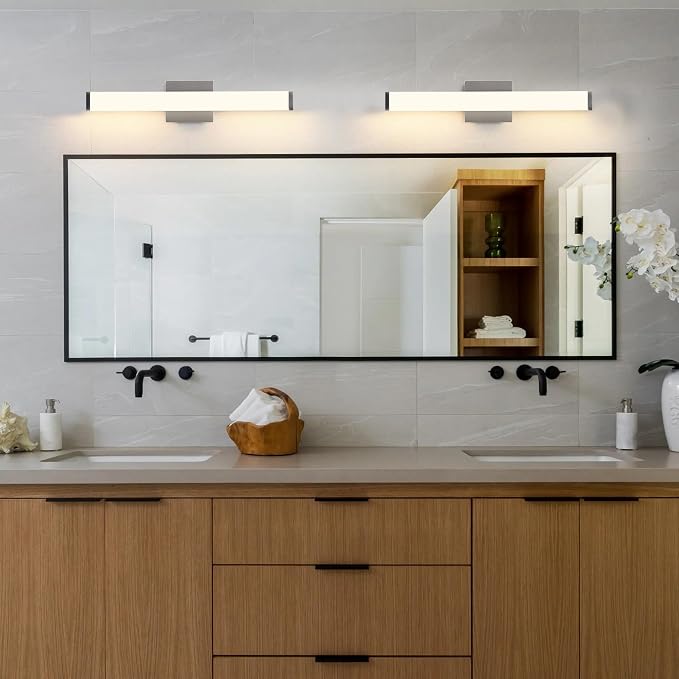Bathroom Light Fixtures Over Mirror 22IN, 19W 5CCT Dimmable Modern Vanity Lights - Image 3