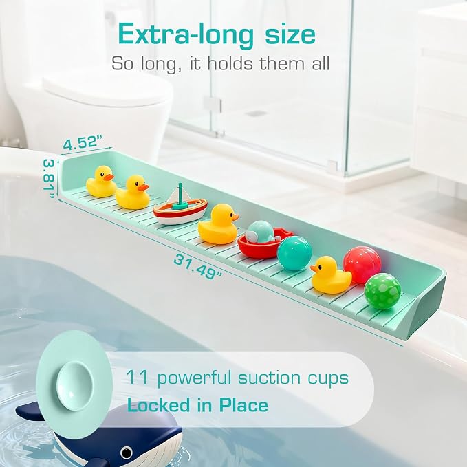 31.5" Bathtub Splash Guard for Kids & Toddlers - Image 2