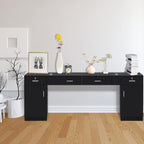 Wall Mount Styling Station for Hair Stylist, Wooden Hair Salon Station Storage - Image 7