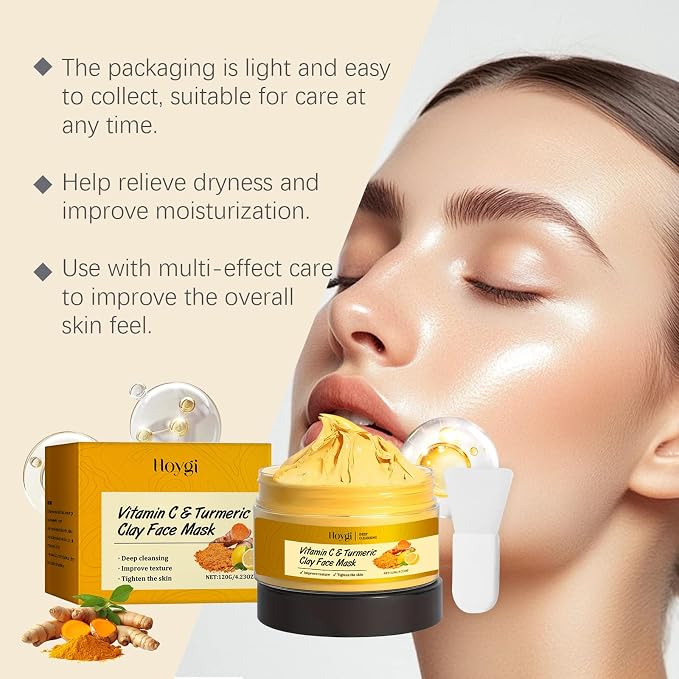 Turmeric Vitamin C Clay Mask, Suitable - Image 7