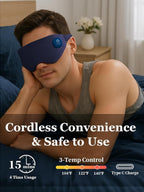 Heated Eye Mask, Cordless Warm Eye Compress - Image 3