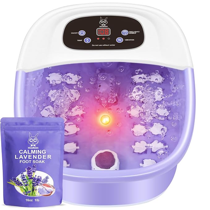 Foot Spa Bath Massager with Heat Bubbles and Vibration Massage and Jets by Unknown