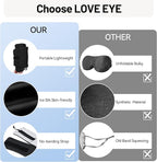 LOVE EYE Dual Side Sleep Mask, Ice Silk Eye Sleeping Mask & Blindfold - Image 6