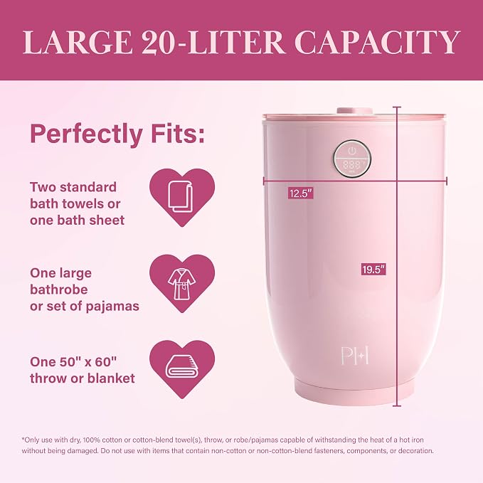 Paris Hilton 20L Luxury Towel Warmer, Built-In Aromatherapy Compartment - Image 7