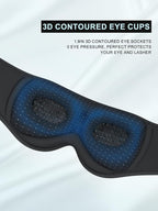 LC-dolida Sleep Headphones, 3D Sleep Mask Bluetooth Wireless Music Eye Mask - Image 7