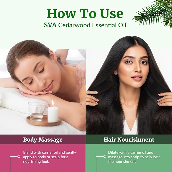 SVA Cedarwood Essential Oil – 4 Fl Oz – 100% Natural Cedar Juniperus Mexicana - Image 5