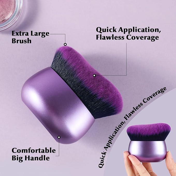 Extra Large Body Makeup Brush, 75mm Wide-headed Body Coverage Applicator - Image 3