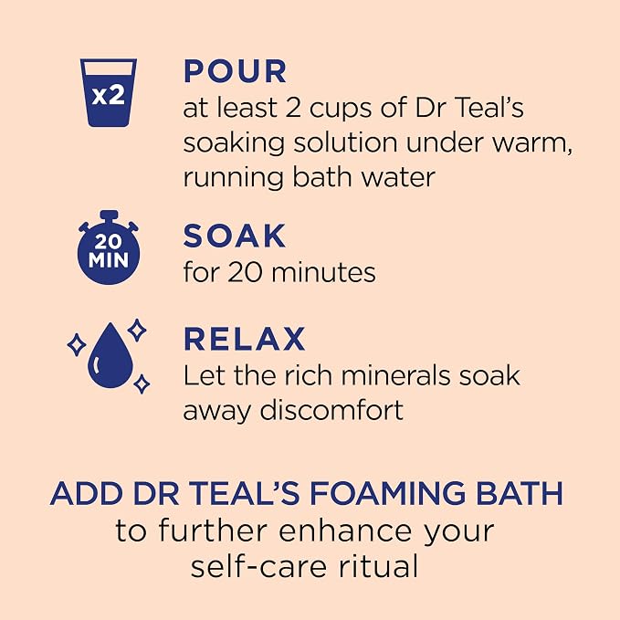 Dr Teal's Epsom Salt Magnesium Soak, Pre & Post Workout - Image 5
