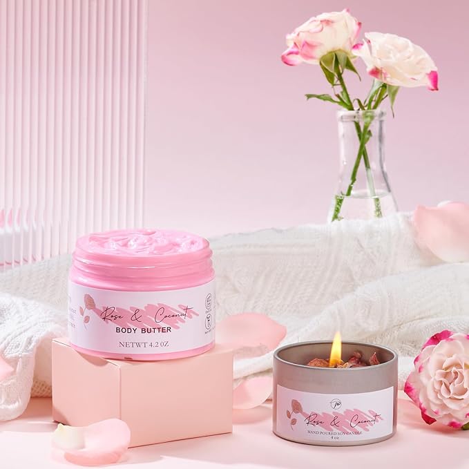 Mother's Day Gift for Mom Spa Gifts Bath Baskets Relaxing Spa Self Care Gift - Image 5
