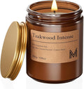 M&SENSE Teakwood Intense Scented Christmas Candle Gift, Aromatherapy Candle Set by MSENSE