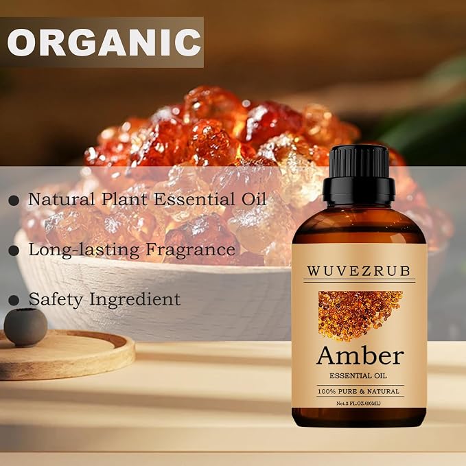 Amber Essential Oils, 60ML Pure and Natural Essential Oil - Image 4