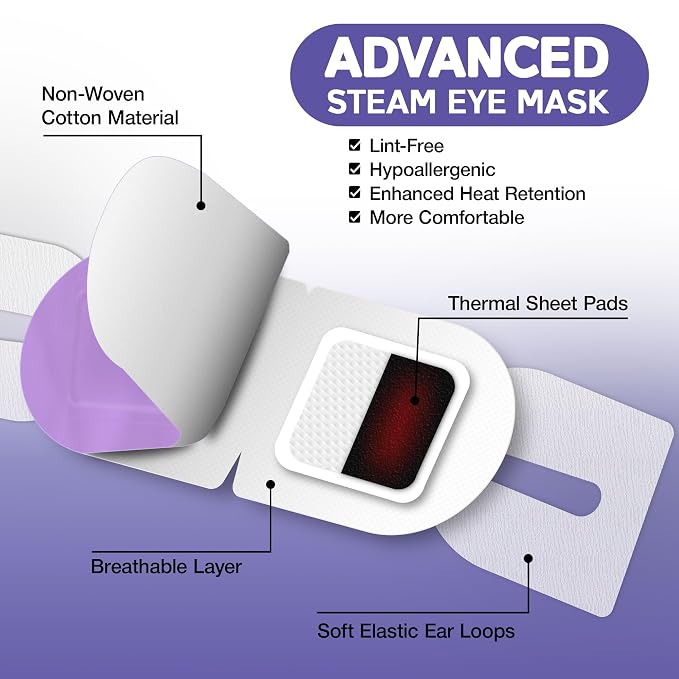 Steam Eye Mask, Self Heating Heated Eye Mask - Image 5