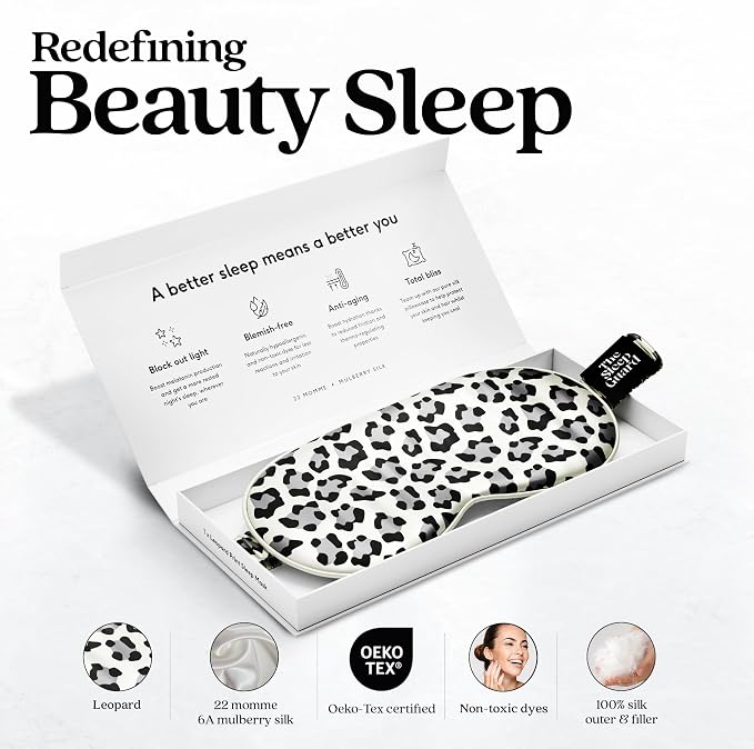 TheSleepGuard Pure Silk Sleep Mask Light Blocking Travel Essentials. Eye Masks - Image 2