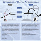 Hibbent 5-spray Filtered Rainfall Shower Head Combo, High Pressure 13'' - Image 7