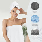 Soft Bath Towel Set of 4, Extra Large Microfiber Towels 35x70 in, Bath Towel - Image 4