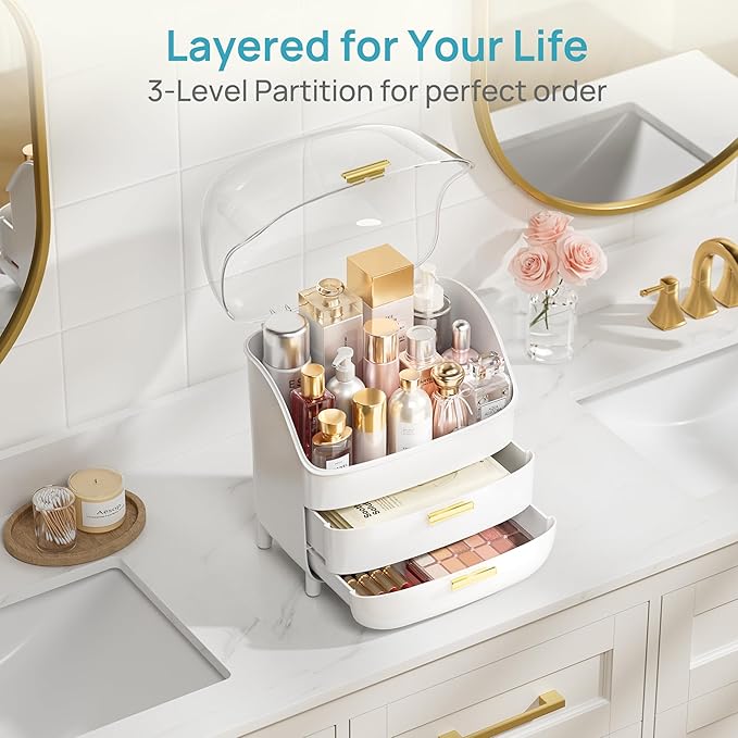 Vtopmart 3-Tier Skincare Makeup Organizer - Image 5