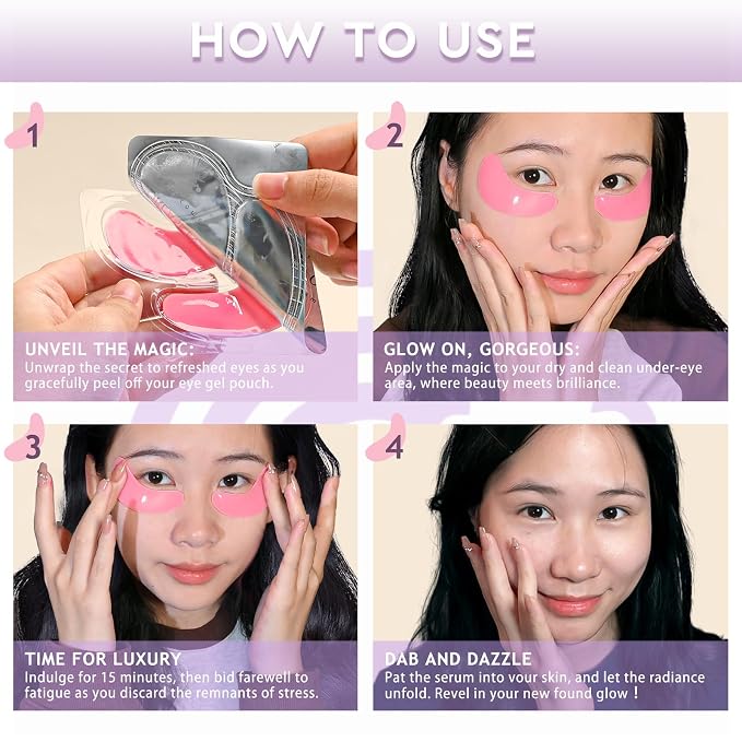 Under Eye Patches, 30 Pairs Eye Mask Skin care - Image 5