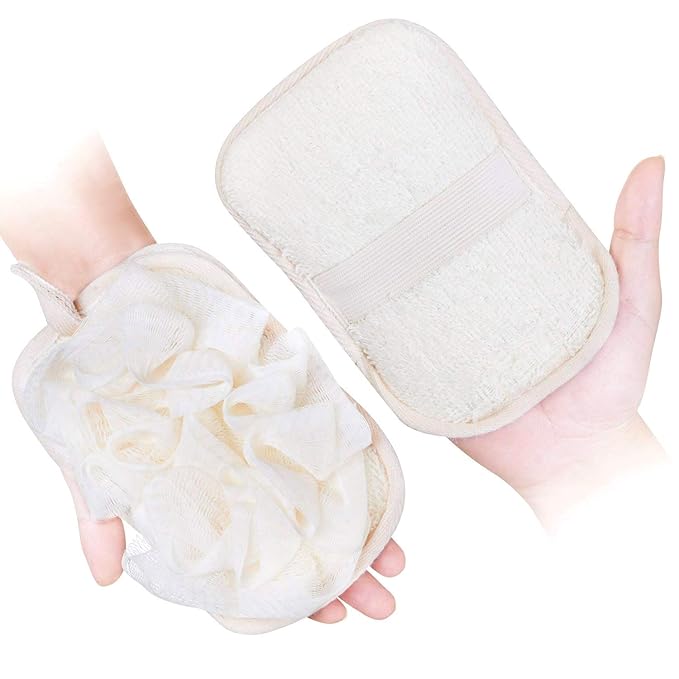 Bath Loofah Sponge Shower Clean Skin Gentle Sensitive Soft by mikiminidirect