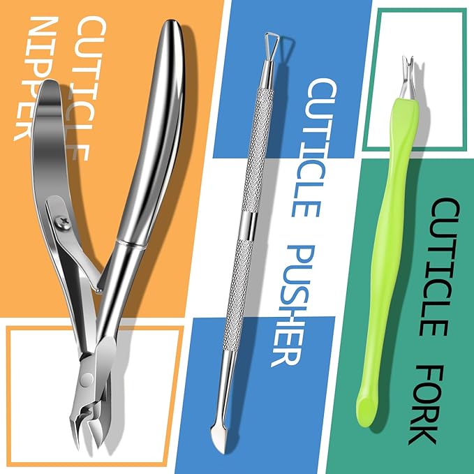 TsMADDTs Cuticle Pusher Nail File Kit, Nail Buffers and Files - Image 4