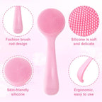 HINZIC Silicone Manual Facial Cleansing Brush, Skin Friendly Waterproof Face - Image 4