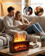 Essential Oil Diffuser, 7-Color Fireplace Fire Flame Aromatherapy Humidifier - Image 7