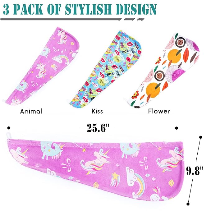 ELLEWIN Microfiber Hair Drying Towels - Image 3
