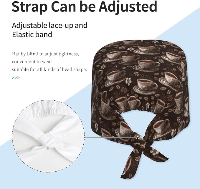 Alligator Ice Cream Working Cap, Scrub Cap - Image 4