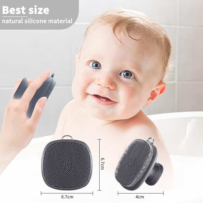 Face Scrubber Face Scrubber for Men Facial Cleansing Brush Silicone Face Wash - Image 4