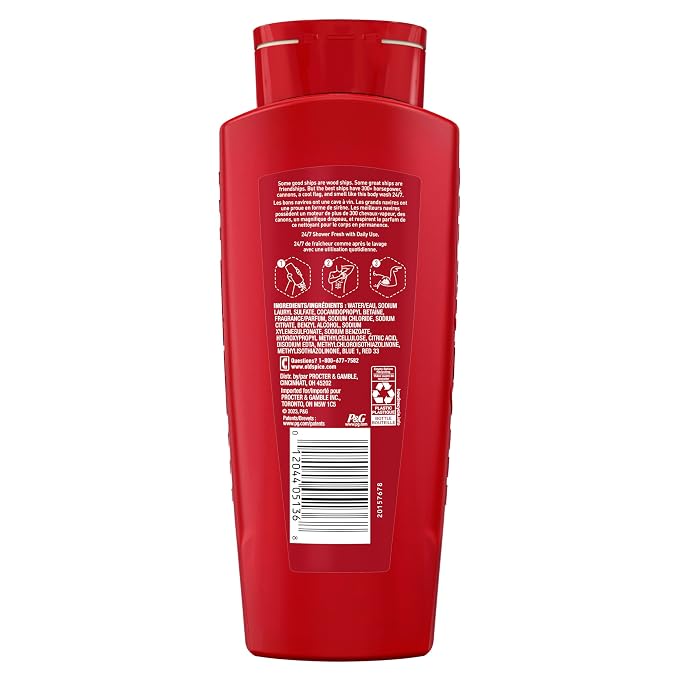Old Spice Refreshing Body Wash for Men, 3X Defense, 24/7 Shower Fresh - Image 8