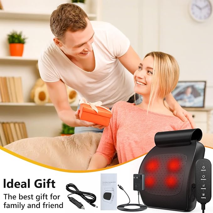 iKristin Back Massager with Heat, Shiatsu Neck Back Massager Pillow, Deep - Image 8