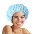 Shower Cap for Women, Double Layer Waterproof Bath Cap, Reusable Hair Protector by CHFONGDIRECT