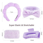 VELSCRUN Spa Headbands for Wash Face, Makeup Headband, Facial Skincare Headbands - Image 7