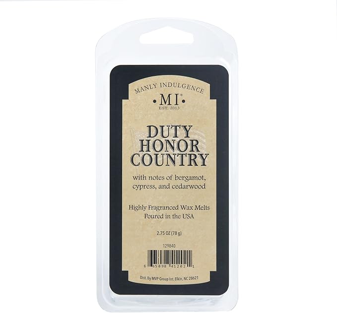 Manly Indulgence Duty Honor Country Scented Wax Melts, Wax Melt Warmer Cubes - Image 4