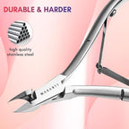 Makartt Cuticle Nipper, Full Jaw Sharp Nail Trimmer Cutter - Image 4
