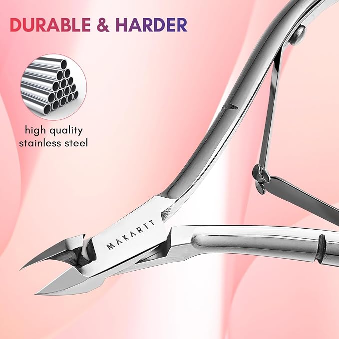 Makartt Cuticle Nipper, Full Jaw Sharp Nail Trimmer Cutter - Image 4