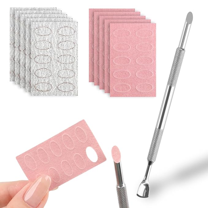 Pre-Treatment Cuticle Pusher, Dual Ended Cuticle Remover Russian Prep Nail by ASTONFOG