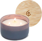 Calyan Wax Co. Charcoal & Sandalwood 3 Wick Scented Candle by CalyanWaxCo