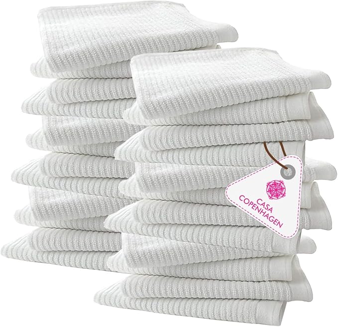 CASA COPENHAGEN Ribbed Bar Mop Towels by CASACOPENHAGEN