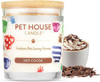 Pet House Pet Odor Candle Plant Based Hot Chocolate Candle Clean Burning by OneFurAll