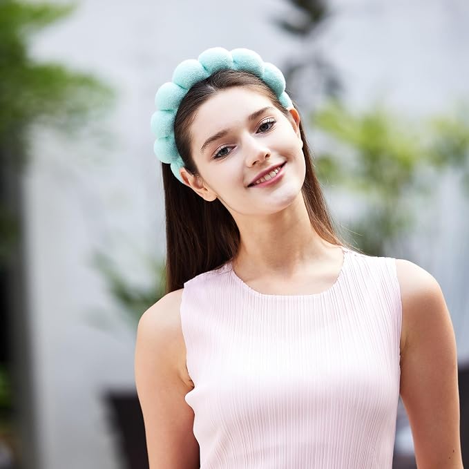 Ztomine Spa Terry Cloth Face Washing Headband Combo - Image 7