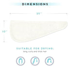 SimpleField 2 Pack Microfiber Hair Towel Wrap - Image 4