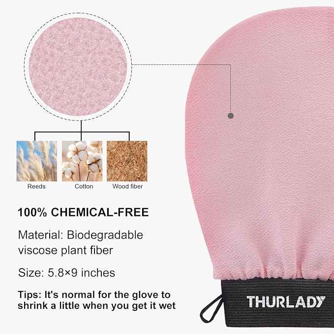 Exfoliating Glove, Korean Exfoliating Mitt Body Scrubber Exfoliator, 3 Pack - Image 7